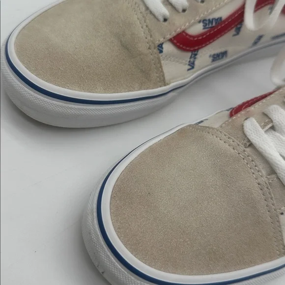 Vans Unisex Old Skool Cream White Low Top Sneakers Men Size 9.5 Womens Size 11.0 - Picture 13 of 14